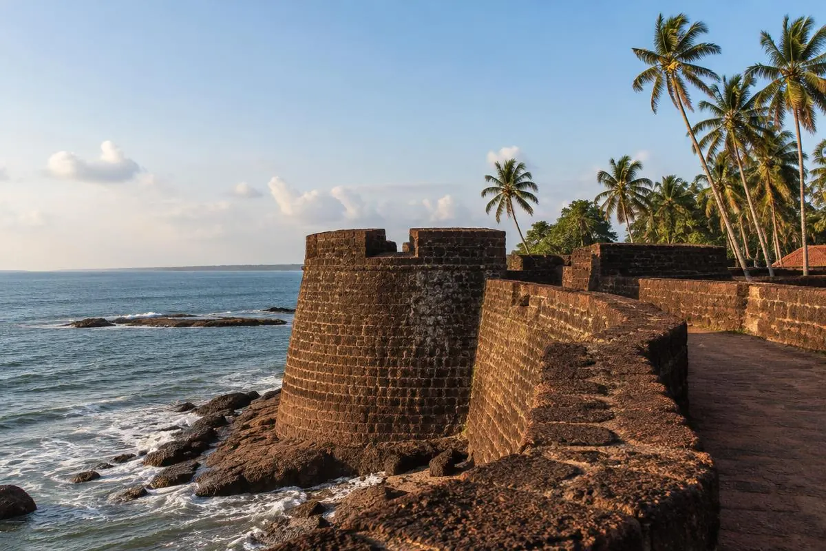 Coastal fort walls near Kannur