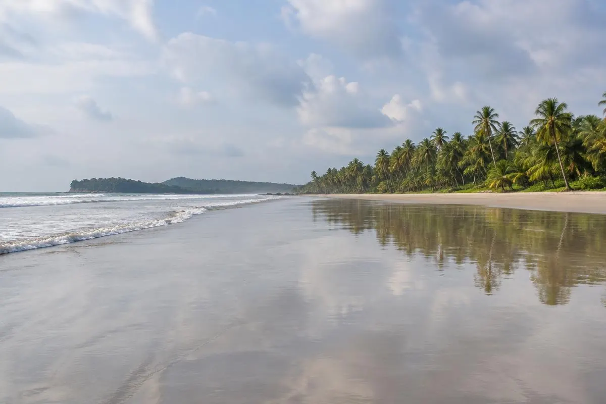 A broad beach on the North Malabar coast